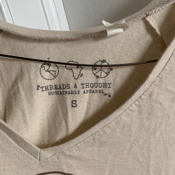 *Heart Crop Top Tshirt - size S Threads 4 Thought - Picture 4 of 4